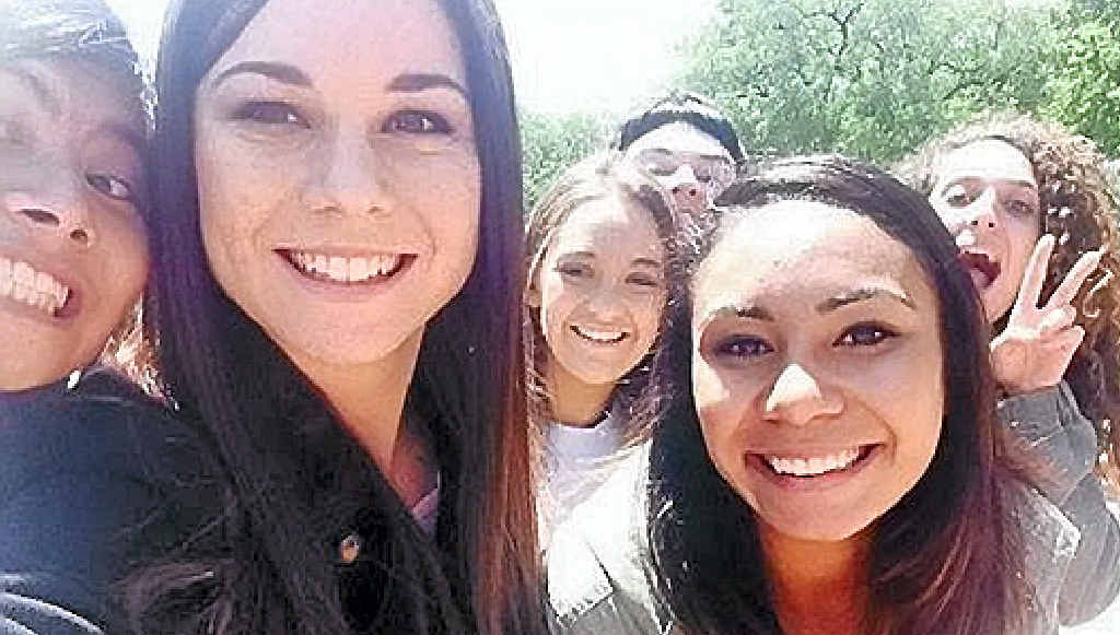 ALL SMILES: Gympie’s Caitlyn Shadbolt took this selfie while in New York with X Factor. ALL SMILES: Gympie’s Caitlyn Shadbolt took this selfie while in New York with X Factor.
